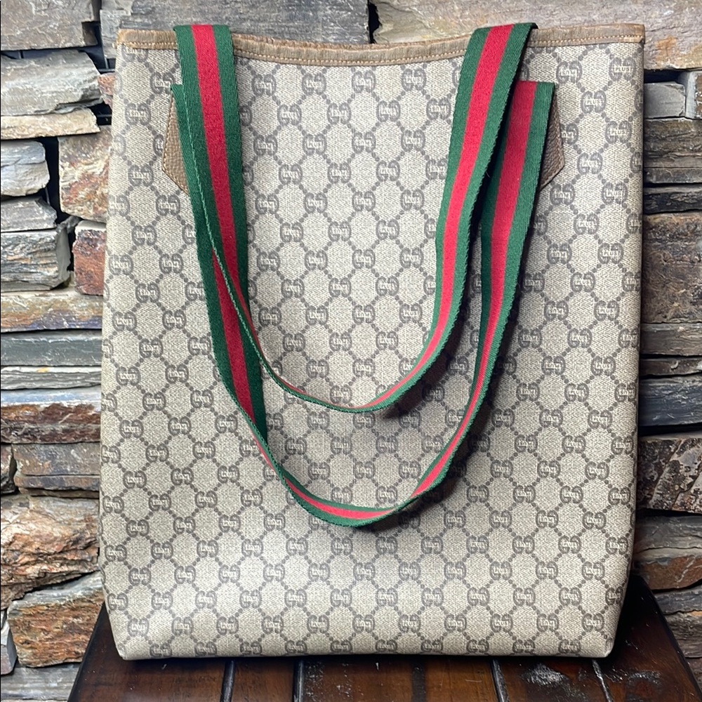 Gucci GG Plus Tote Bag Sherry Line - Picture 2 of 8